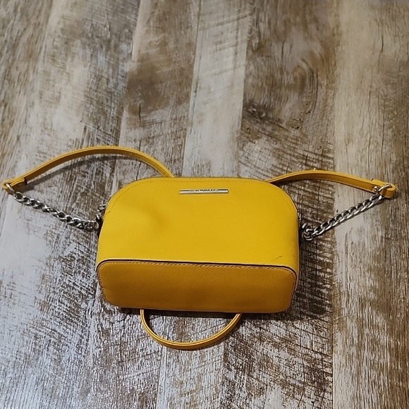 Steve Madden Handbags - Steve Madden Yellow and Silver Crossbody Bag with Unique Wing Design